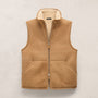 Suede Shearling Vest in Caramel | James Perse Los Angeles
