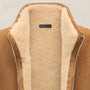 Suede Shearling Vest in Caramel | James Perse Los Angeles