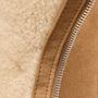 Suede Shearling Vest in Caramel | James Perse Los Angeles