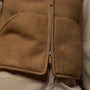 Suede Shearling Vest in Caramel | James Perse Los Angeles