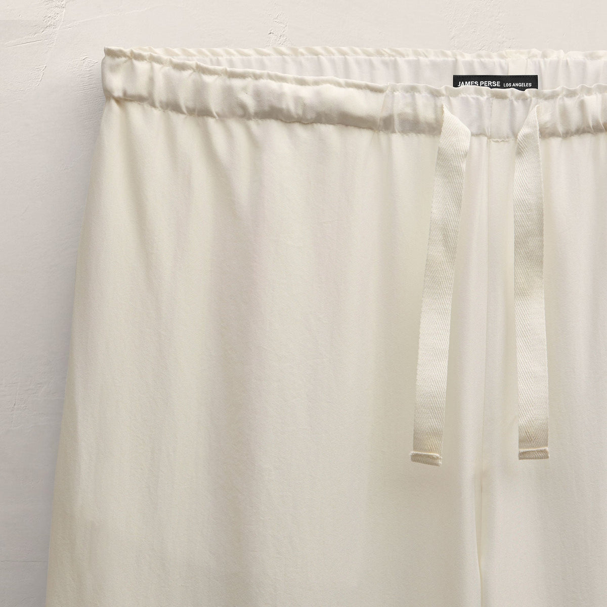 Washed Silk Wide Cuff Pant in Ivory | James Perse Los Angeles