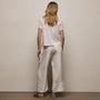 Washed Silk Wide Cuff Pant in Ivory | James Perse Los Angeles