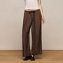 Washed Silk Wide Cuff Pant in Washed Brown | James Perse Los Angeles