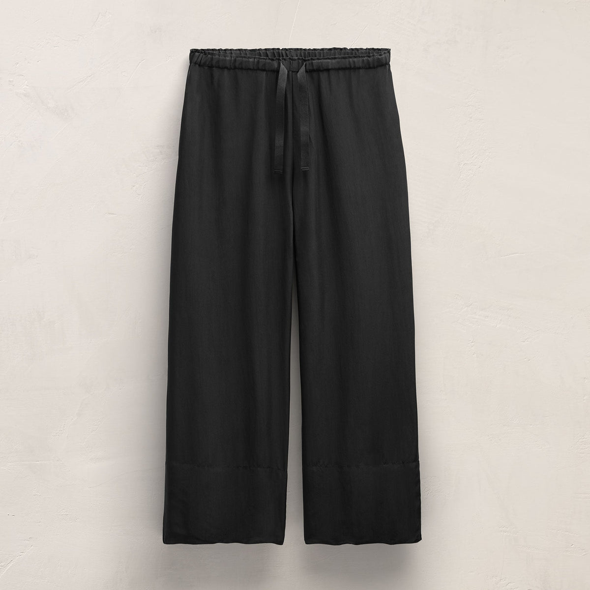Washed Silk Wide Cuff Pant in Washed Black | James Perse Los Angeles