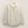 Washed Silk Patch Shirt in Ivory | James Perse Los Angeles