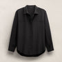 Washed Silk Patch Shirt in Washed Black | James Perse Los Angeles
