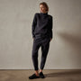 Polar Fleece Pull On Sweat Pant in Black | James Perse Los Angeles