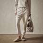 Polar Fleece Pull On Sweat Pant in Talc | James Perse Los Angeles