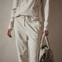 Polar Fleece Pull On Sweat Pant in Talc | James Perse Los Angeles