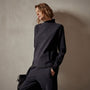 Long Sleeve Polar Fleece Turtleneck in Black | James Perse Los Angeles