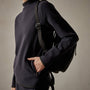 Long Sleeve Polar Fleece Turtleneck in Black | James Perse Los Angeles