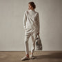 Long Sleeve Polar Fleece Turtleneck in Talc | James Perse Los Angeles