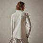Long Sleeve Polar Fleece Turtleneck in Talc | James Perse Los Angeles