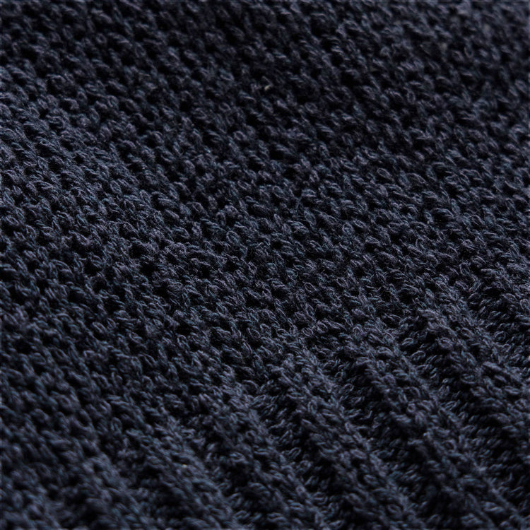East Cape Silk Linen Quarter Zip in Navy | James Perse Los Angeles