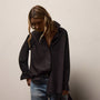 Supima Poplin Shirting in Black | James Perse Los Angeles