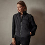 Mixed Media Zip Front Jacket in Black | James Perse Los Angeles