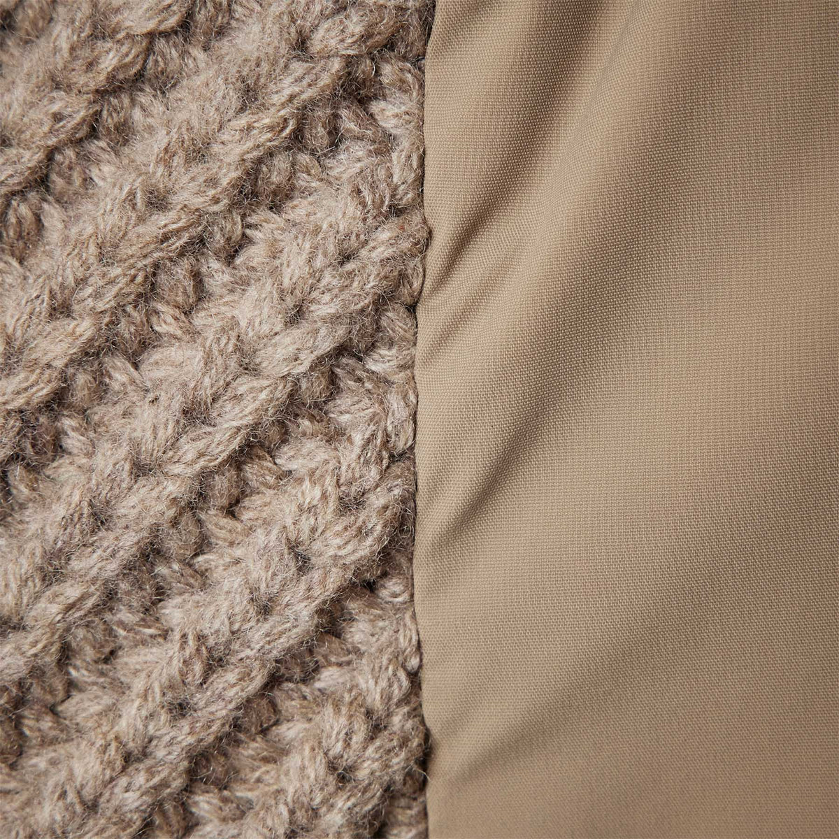 Mixed Media Zip Front Jacket in Coyote | James Perse Los Angeles