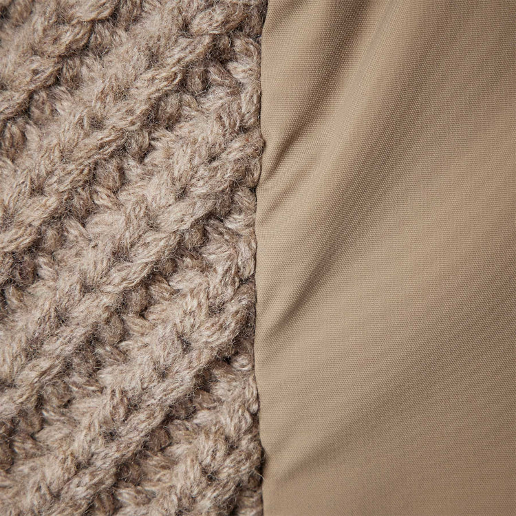 Mixed Media Zip Front Jacket in Coyote | James Perse Los Angeles