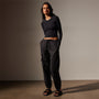 Stretch Poplin Cargo Pant in Black | James Perse in Los Angeles
