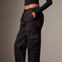 Stretch Poplin Cargo Pant in Black | James Perse in Los Angeles