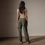 Stretch Poplin Cargo Pant in Palm Pigment | James Perse in Los Angeles