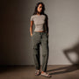 Stretch Poplin Cargo Pant in Palm Pigment | James Perse in Los Angeles