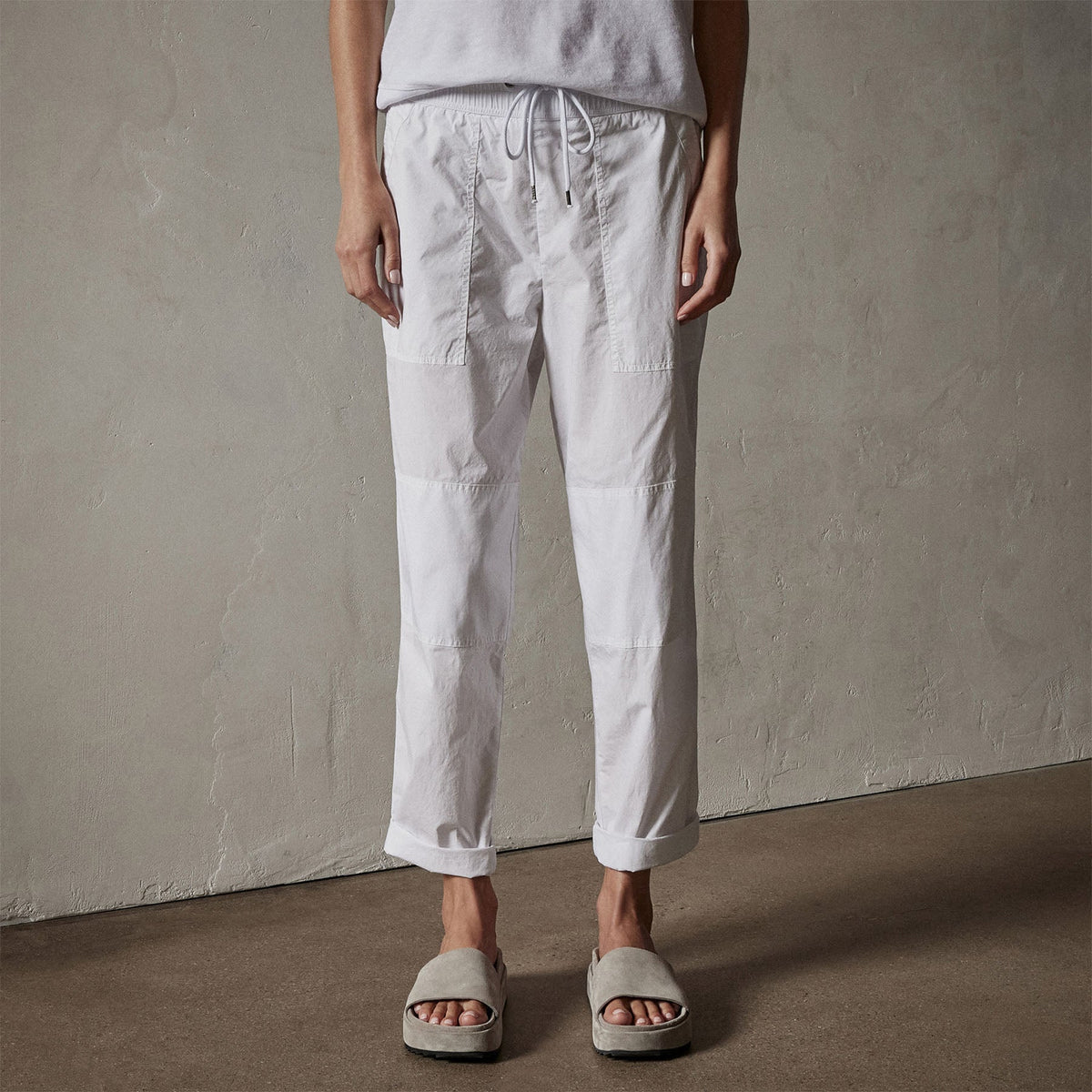 Utility Pant in White | James Perse Los Angeles