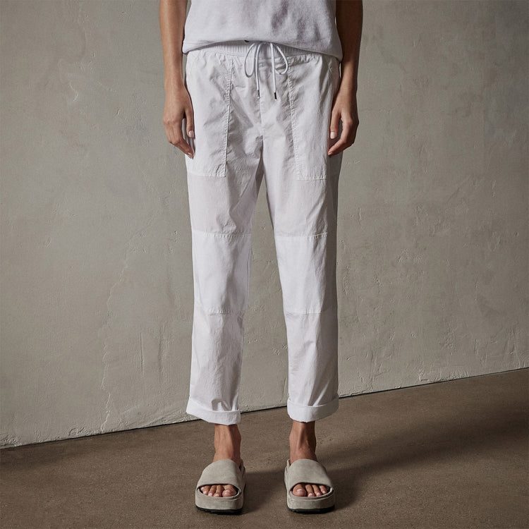 Utility Pant in White | James Perse Los Angeles