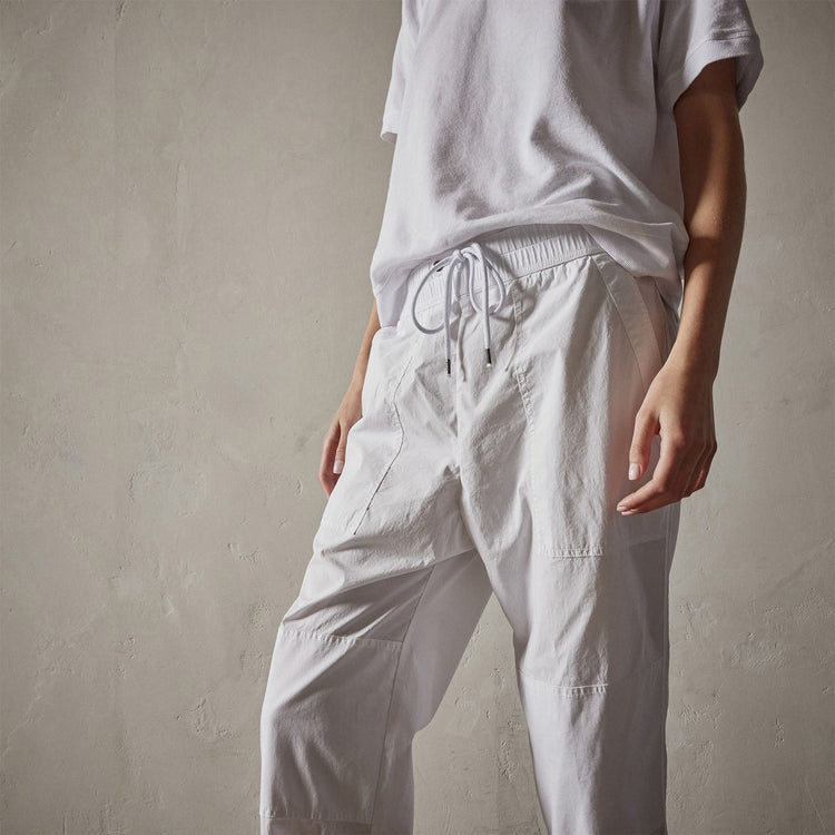 Utility Pant in White | James Perse Los Angeles