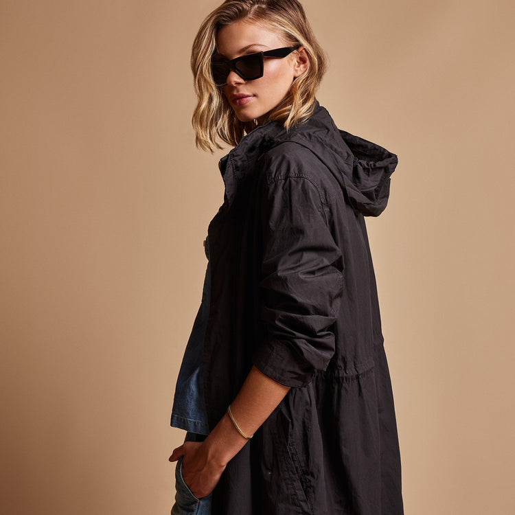 Lightweight Parka in Black | James Perse Los Angeles