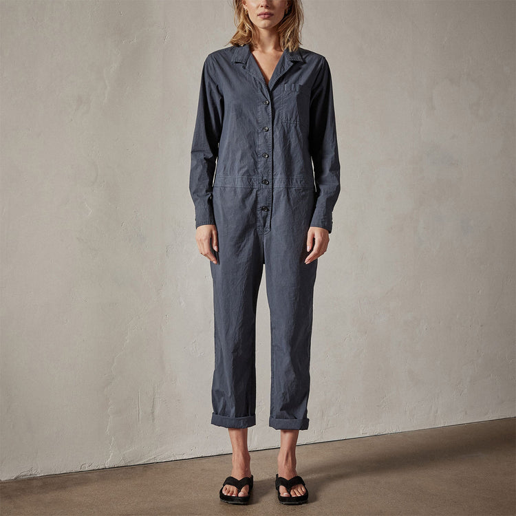 flight jumpsuit blue oil wsps6676 | James Perse Los Angeles 