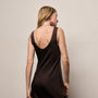 Silk Twill Tank Dress in Black Coffee | James Perse Los Angeles