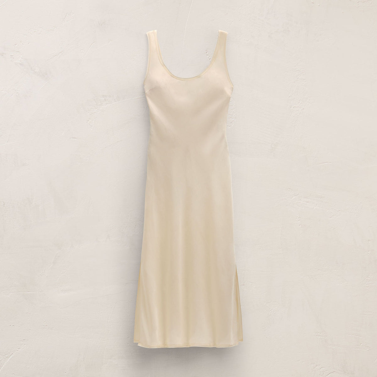 Silk Twill Tank Dress in Ivory | James Perse Los Angeles