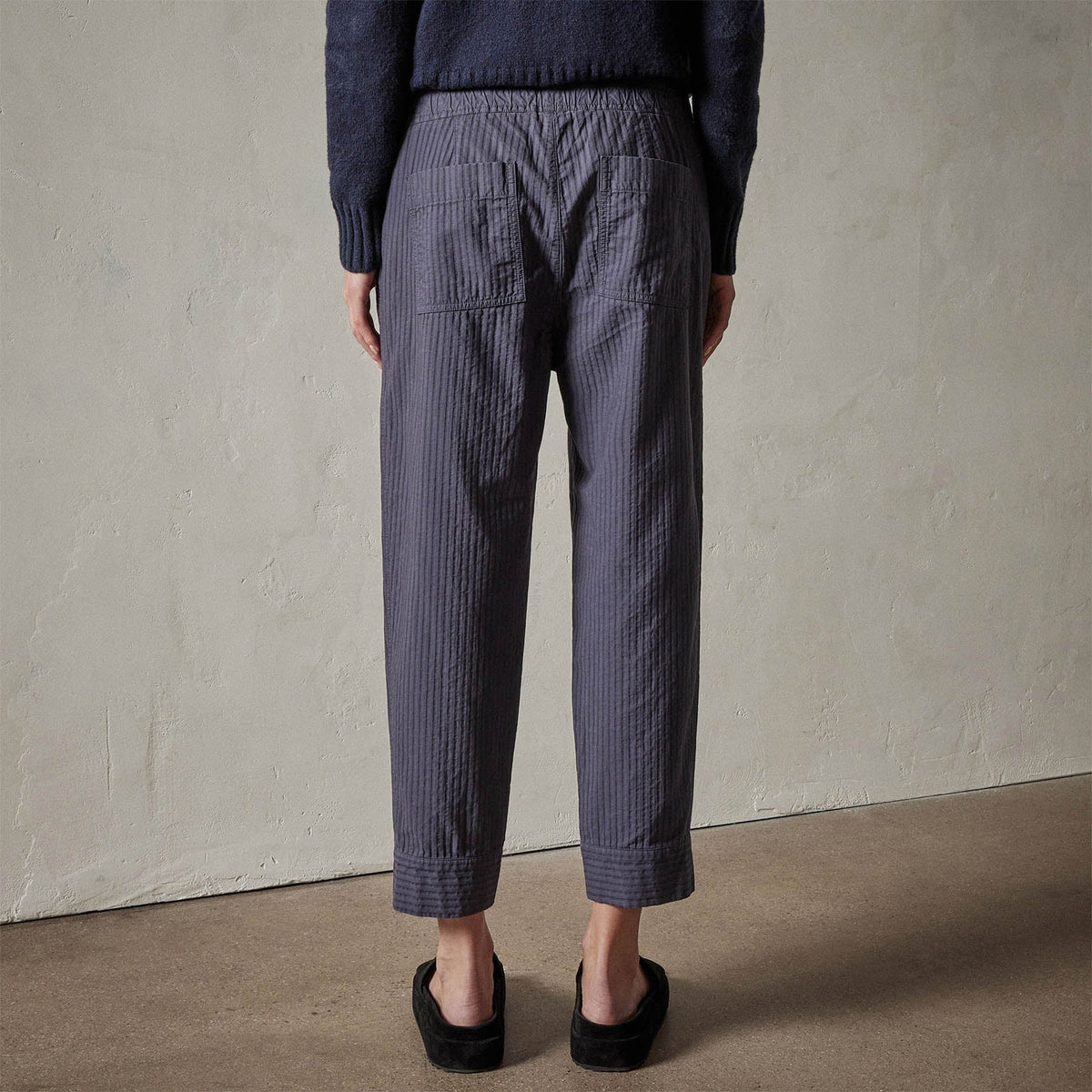 Seersucker Pant in Blue Oil | James Perse Los Angeles