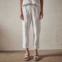 Seersucker Pant in White | James Perse Los Angeles 