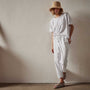 Seersucker Pant in White | James Perse Los Angeles 
