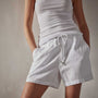 Seersucker Short in White | James Perse Los Angeles 