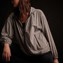 Oversized Full Zip Parka - Ash Grey | James Perse Los Angeles