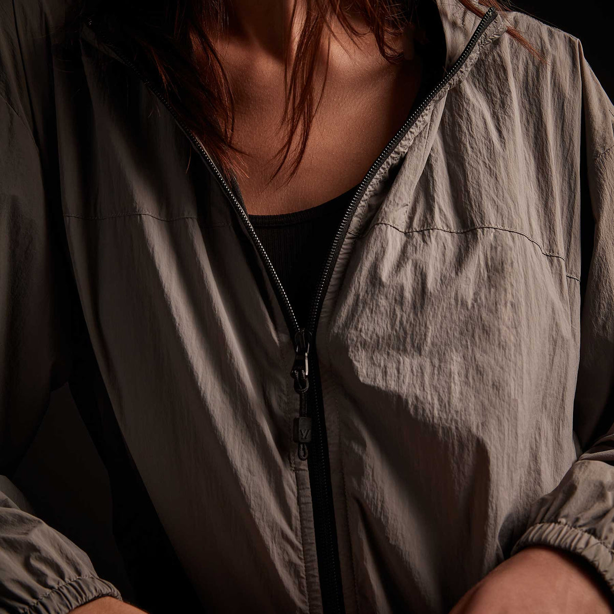 Oversized Full Zip Parka - Ash Grey | James Perse Los Angeles