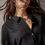 Stretch Viscose Shirt in Black | James Perse Los Angeles