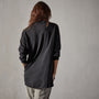 Stretch Viscose Shirt in Black | James Perse Los Angeles