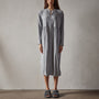 Stretch Viscose Shirt Dress in Ocean Mist | James Perse Los Angeles
