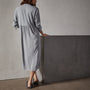 Stretch Viscose Shirt Dress in Ocean Mist | James Perse Los Angeles