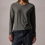 Boxy Long Sleeve Tee in Palm | James Perse Los Angeles