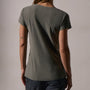 Cotton Crepe Deep Uneck Tee in Palm | James Perse Los Angeles