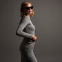 Shoreline Ruched Top in Silver Grey | James Perse Los Angeles