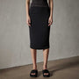 Shoreline Ruched Skirt in Black | James Perse Los Angeles