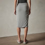 Shoreline Ruched Skirt in Silver Grey | James Perse Los Angeles