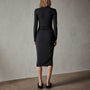 Shoreline Ruched Dress in Black | James Perse Los Angeles