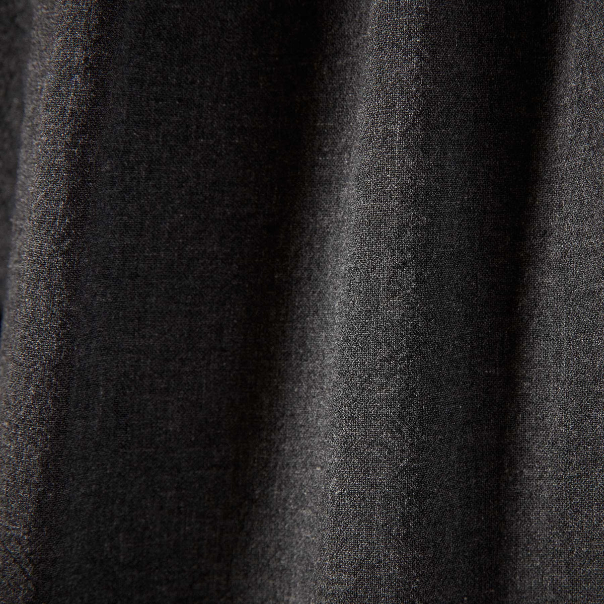 Curved Hem Peasant Blouse - Anthracite | James Perse Los Angeles